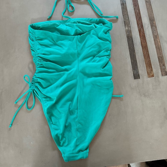 Robin Piccone Aubrey One Piece Bandeau Color Ocean, Sz 14, EUC - Picture 6 of 9
